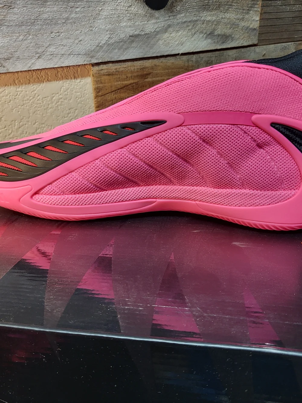 *NEW* Adidas Anthony Edwards 2 Basketball Shoes Lucid Pink Black Mens Size 13